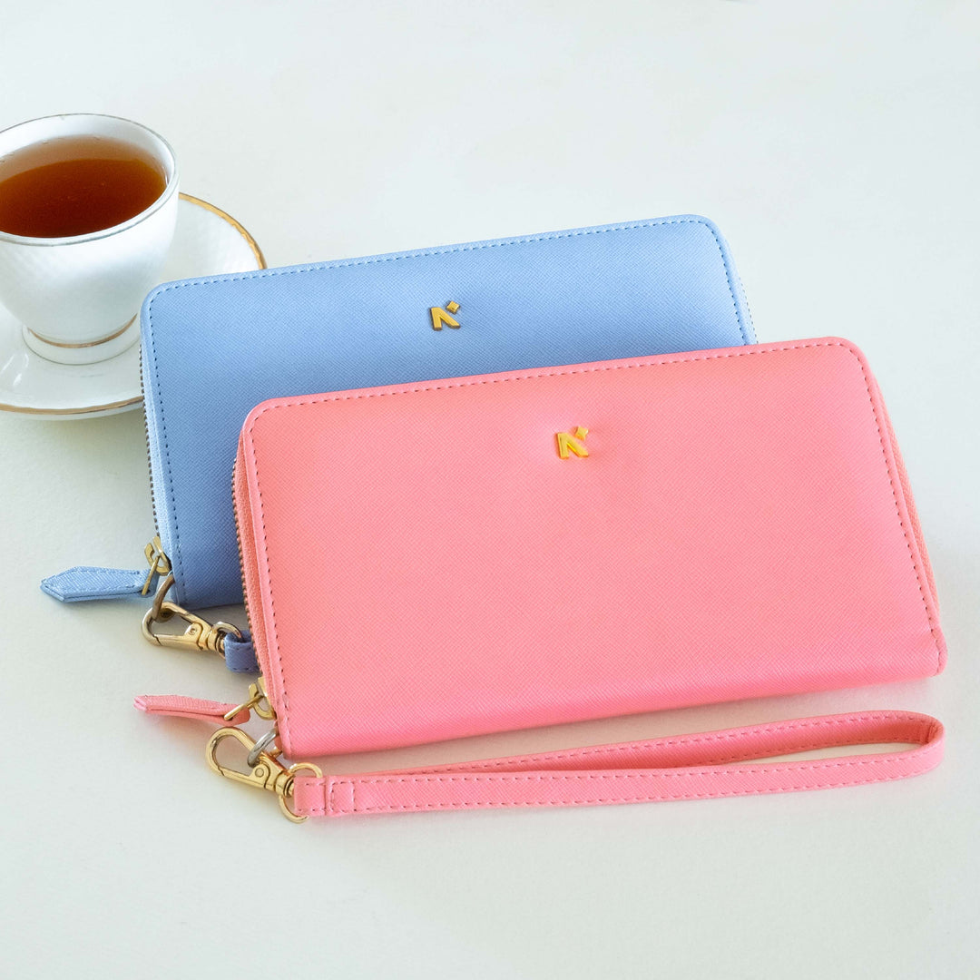 Élégance "  is a HANDMADE new creation, Zip-Around Long Girls wallet from the House of Atelier NEORAH.