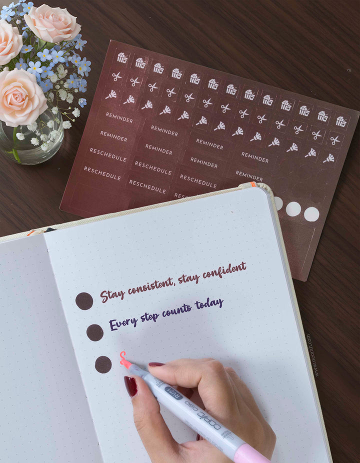 Journal / Planner Stickers - 5 Sheets