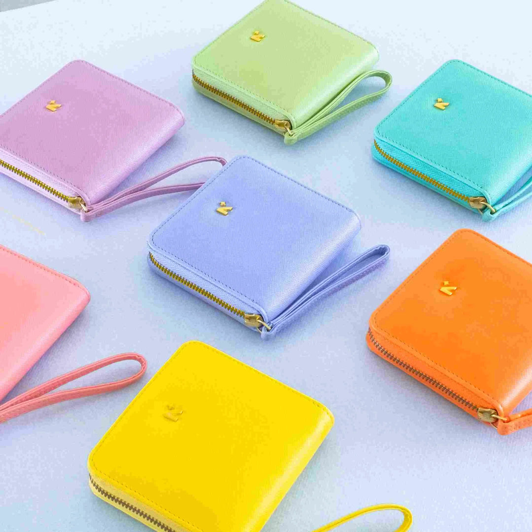 BIJOU - WOMEN ZIP AROUND WALLET WITH WRISTLET