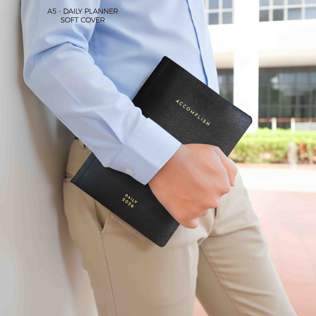 A5 - 2026 - DAILY PLANNER  - 512 PAGES - SOFT COVER