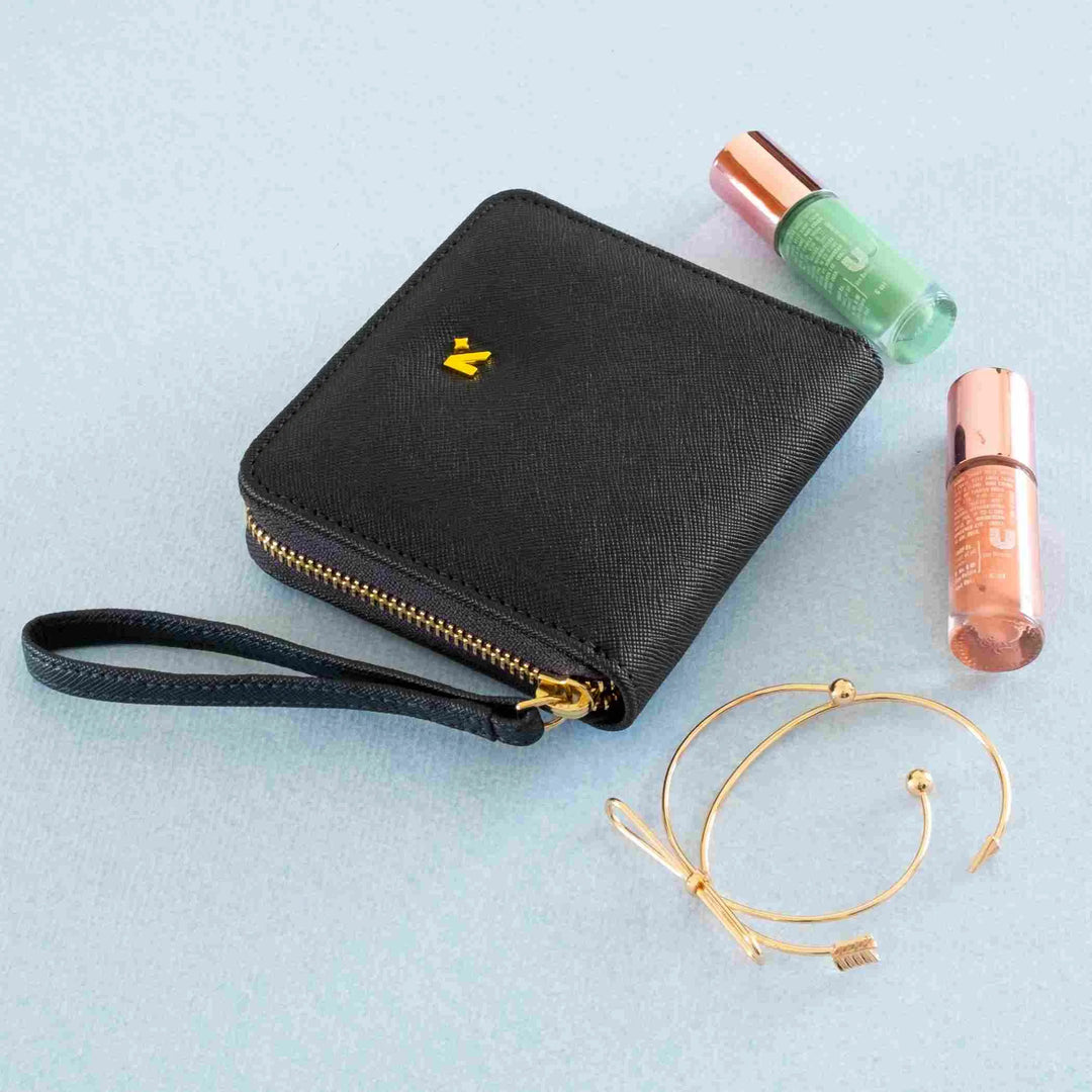 Buy Woman Fashion Accessories online at atelierneorah.com. This Small and cute mini wallet is a perfect size for all ages#color_black 