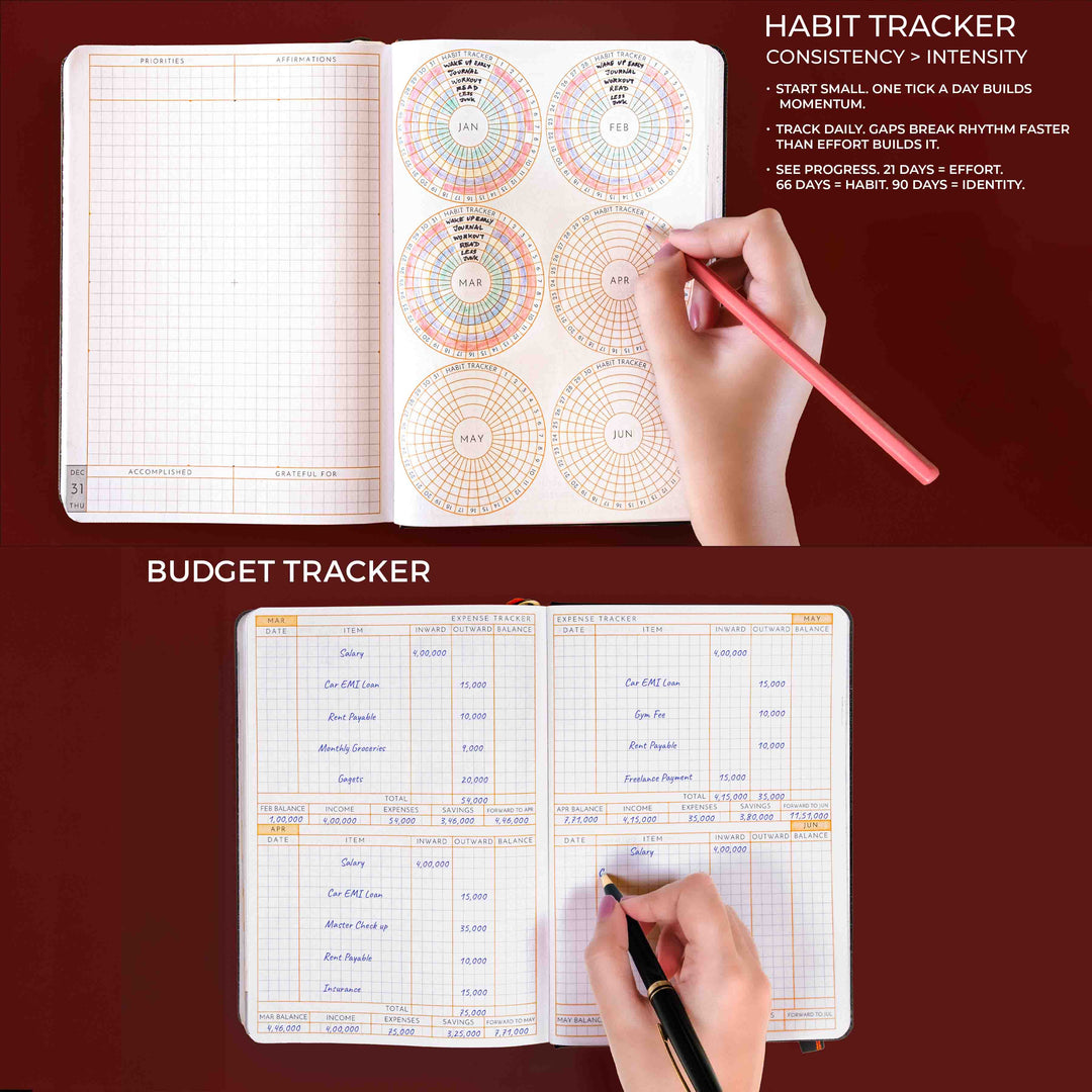 A5 - 2026 - DAILY PLANNER  - 512 PAGES - SOFT COVER