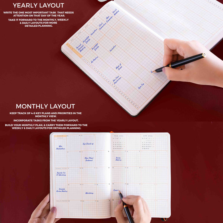 A5 - 2026 - DAILY PLANNER  - 512 PAGES - SOFT COVER