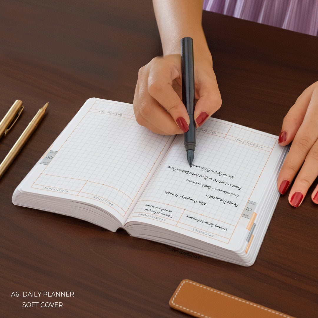 A6- 2026 - DAILY PLANNER  - 512 PAGES - SOFT COVER