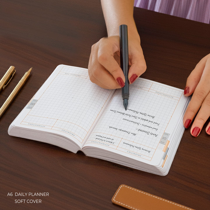 A6- 2026 - DAILY PLANNER  - 512 PAGES - SOFT COVER