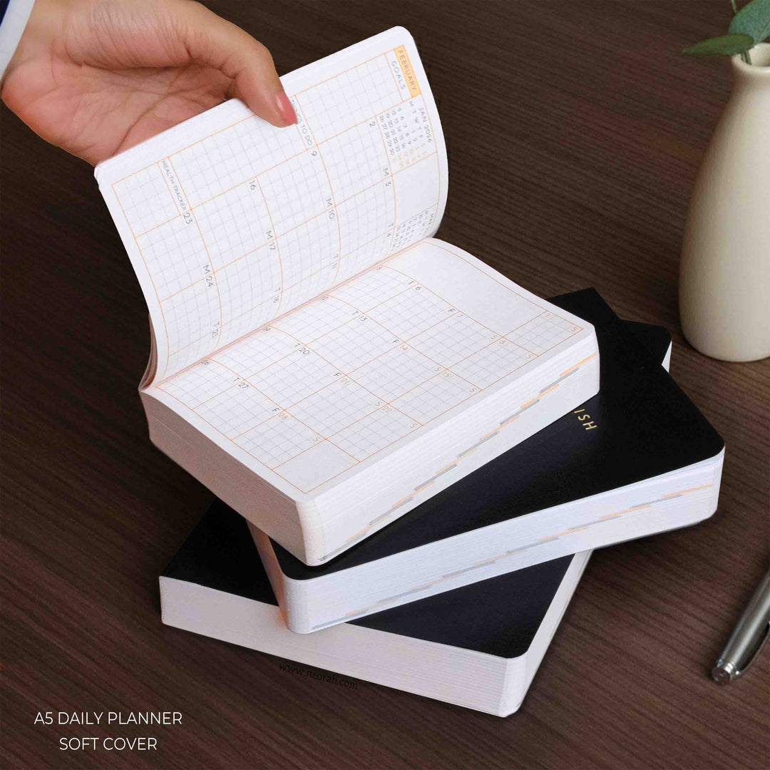 A6- 2026 - DAILY PLANNER  - 512 PAGES - SOFT COVER