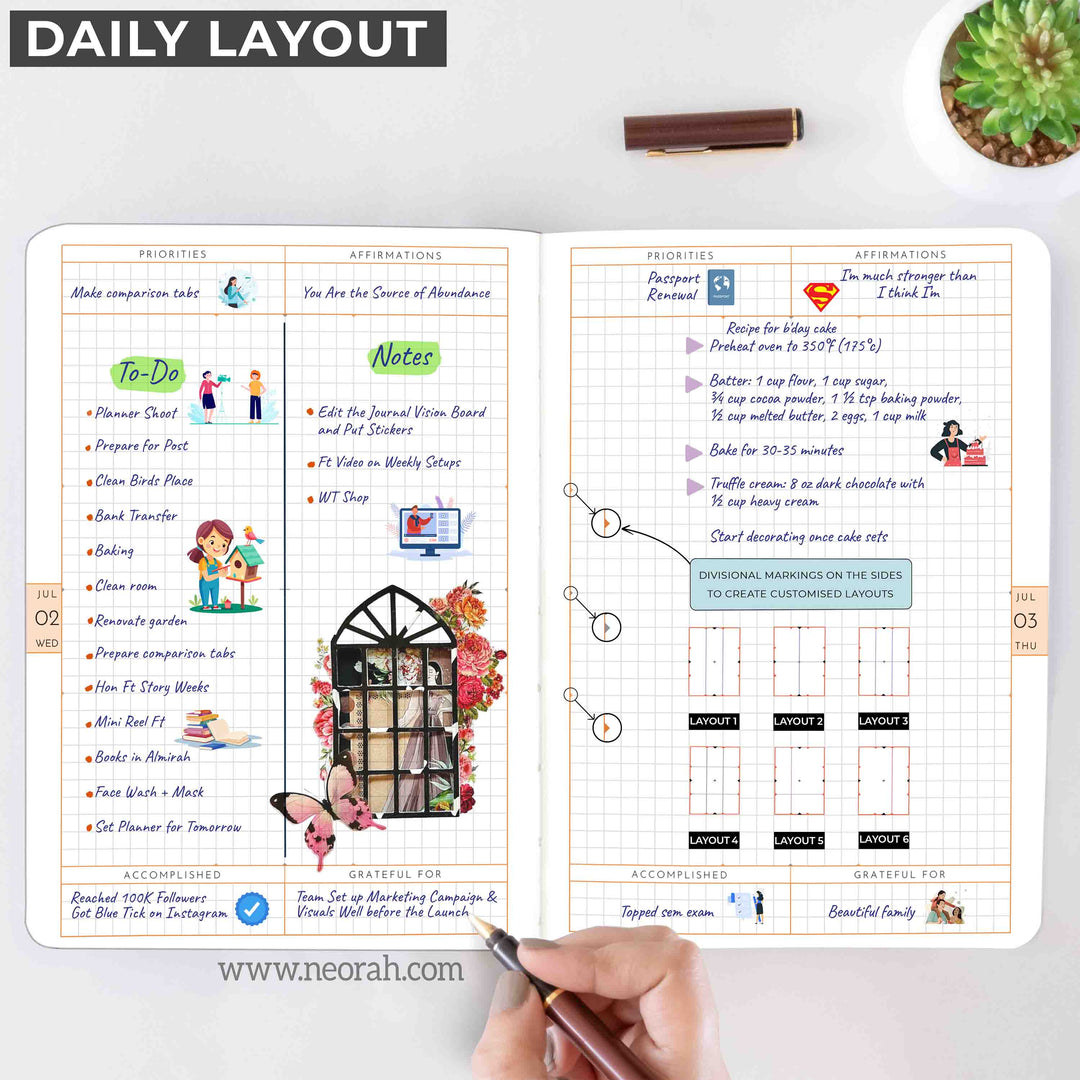 A5 - 2025 - DAILY PLANNER  - 512 PAGES - SOFT COVER