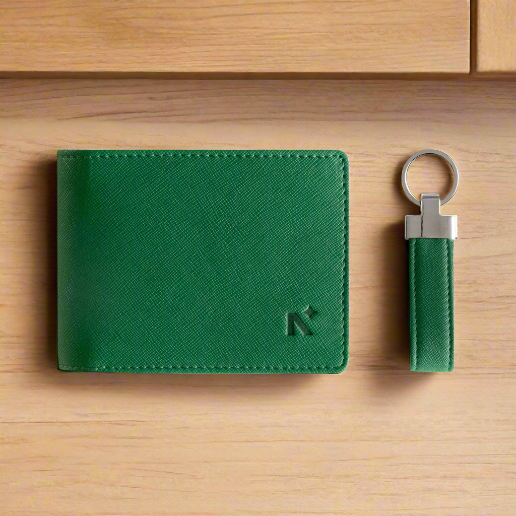 BIFOLD WALLET FOR MEN + KEYCHAIN