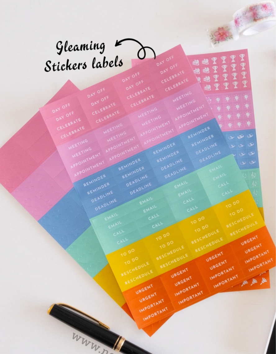 Journal / Planner Stickers - 3 Sheets