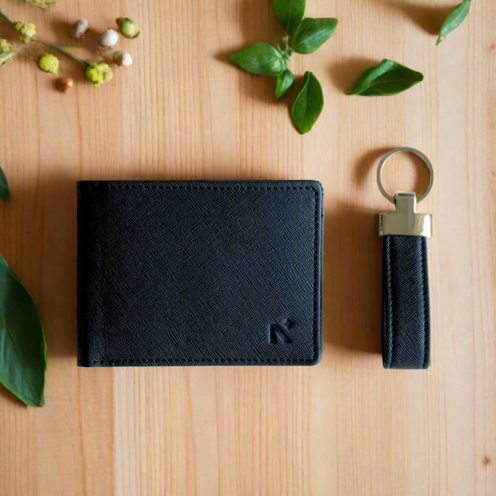 BIFOLD WALLET FOR MEN + KEYCHAIN