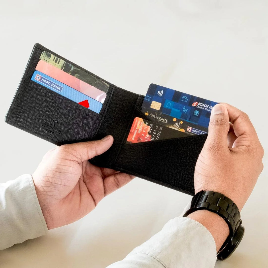 Its Perfect Size Allows The Wallet To Fit Comfortably Inside Your Trouser Pocket, Great For Personal Use As Well As For Gift To Your Friends, Family#color_black 