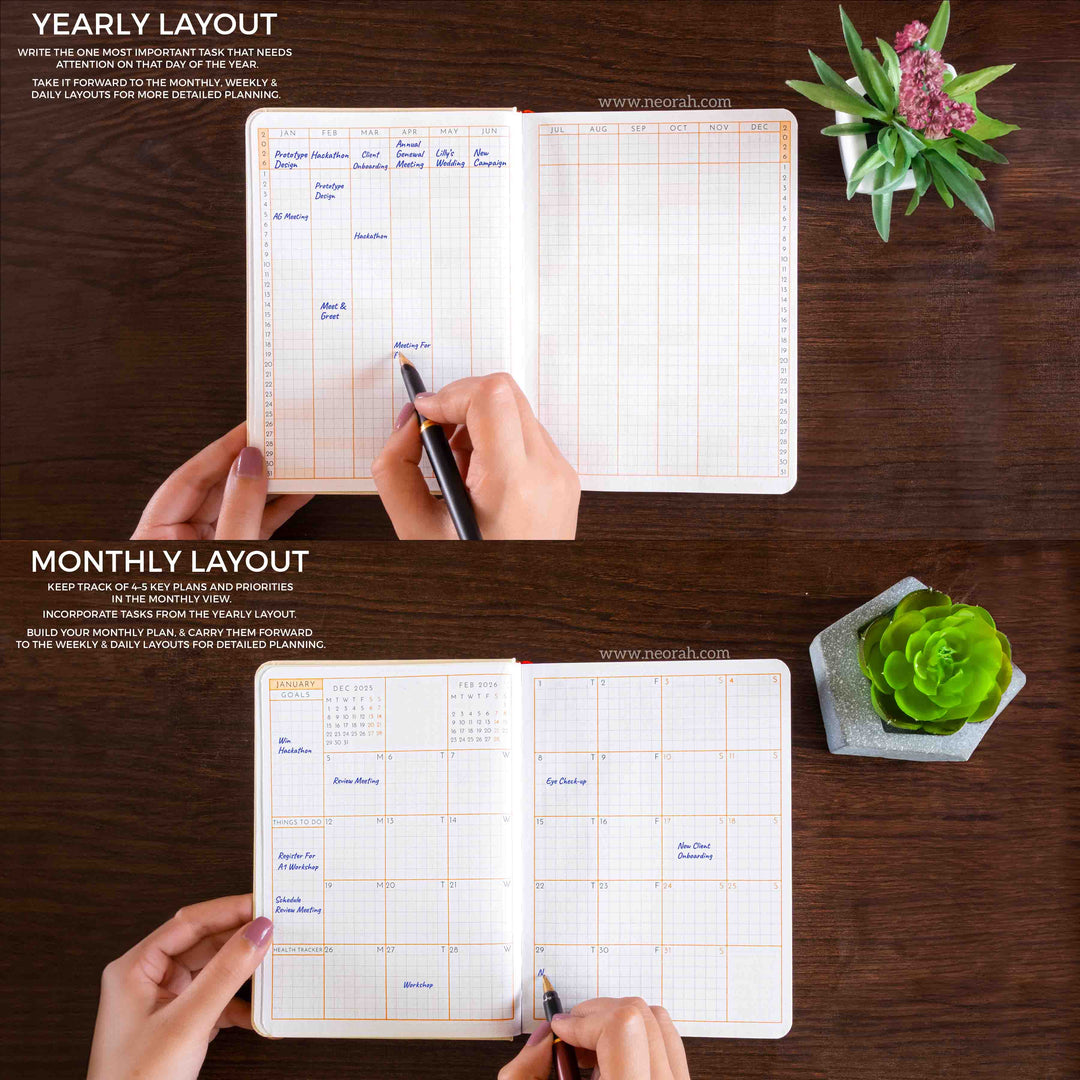 B6 - 2026 - DAILY PLANNER  - 512 PAGES - SOFT COVER