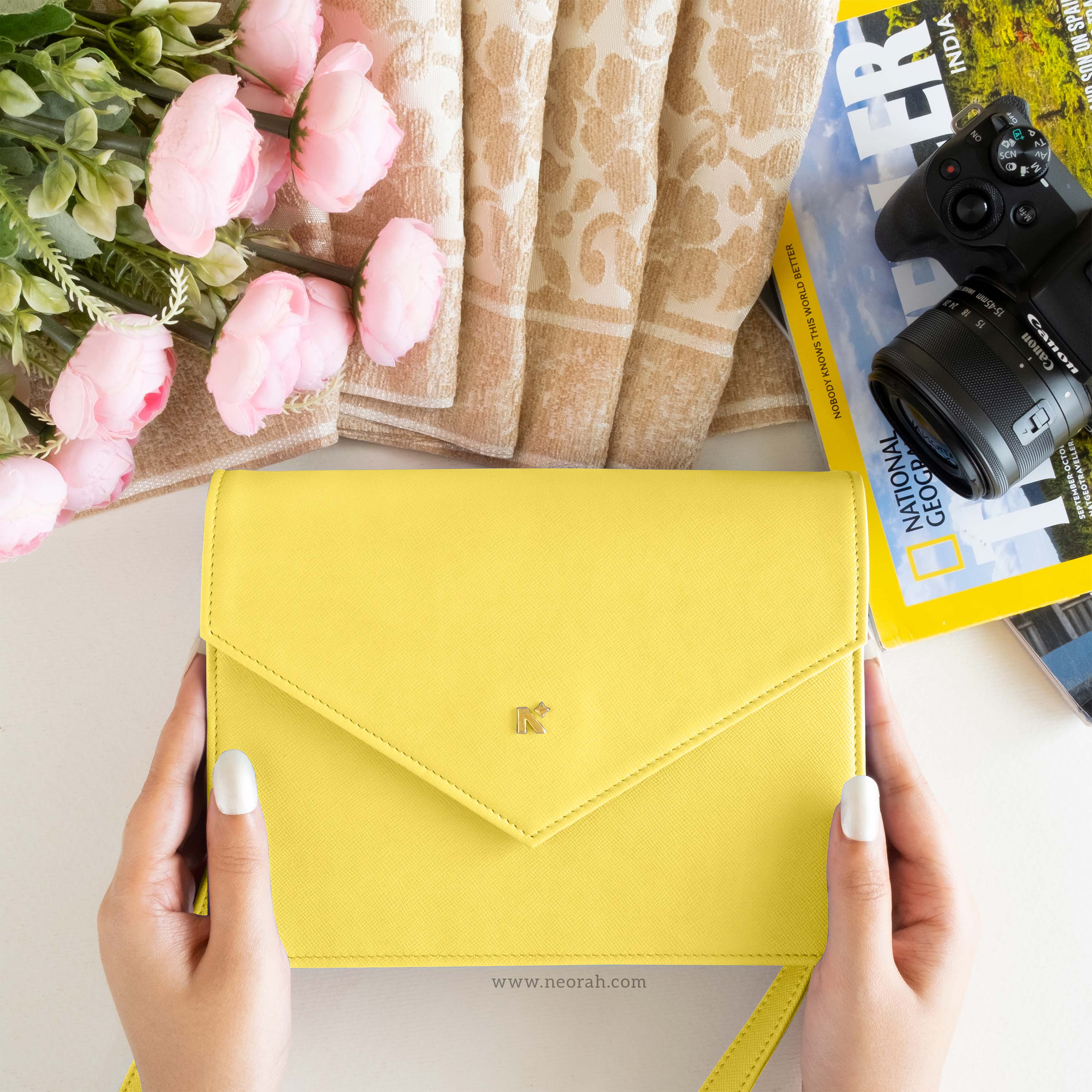 Yellow envelope store bag